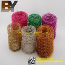 Decoration Wreath Colored Hexagonal Net